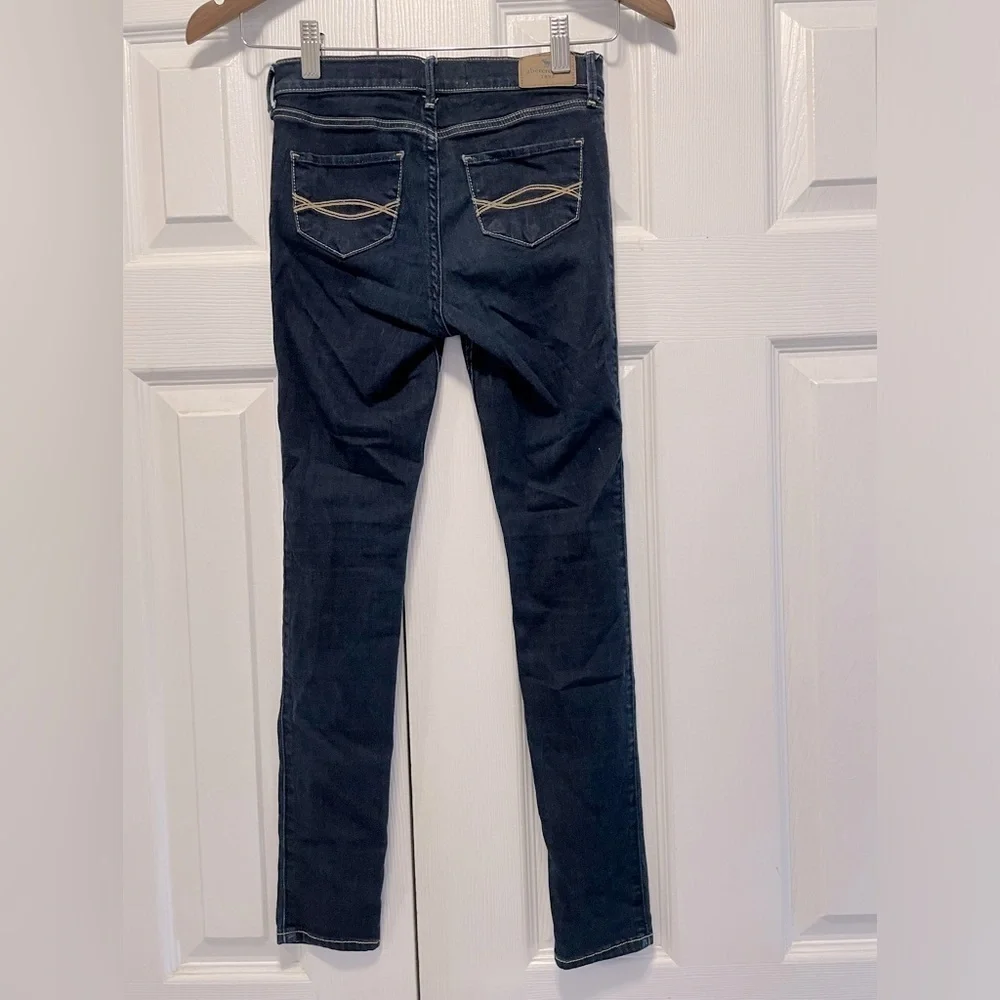 Abercrombie Kids girls denim jeans Jean leggings stretch slim 11/12 - Picture 3 of 5